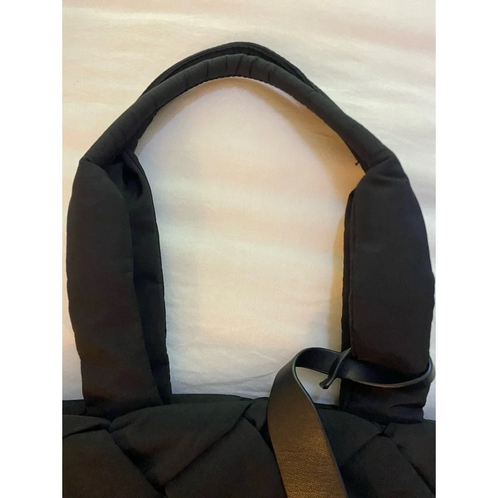 JASON WU Black Nylon Woven Tote Bag‎